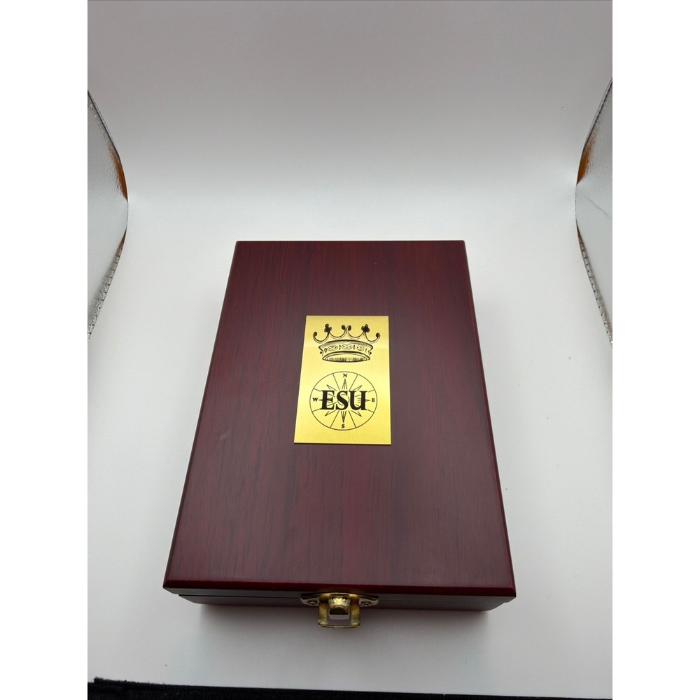 Wine Opener Gift Set Wooden Box Corkscrew Bottle Stopper Drip Ring 3 Piece